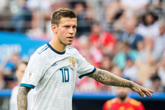 Fedor Smolov of Russia