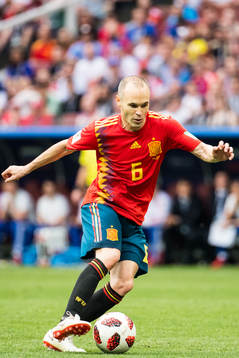 Andres Iniesta of Spain