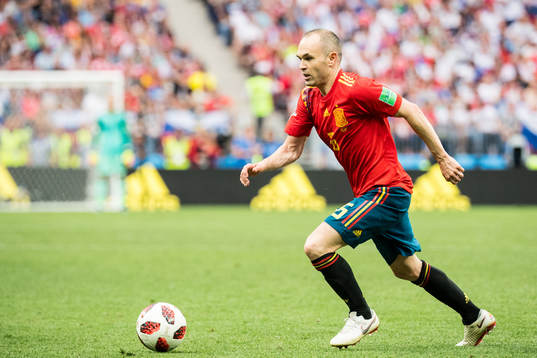 Andres Iniesta of Spain