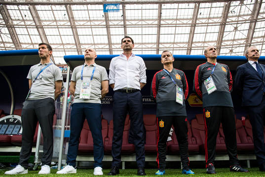 Head coach Fernando Hierro of Spain prior the FIFA World