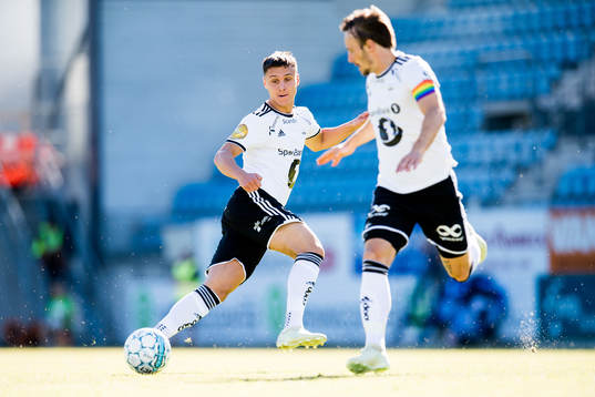 Jonathan Levi and Mike Jensen of Rosenborg