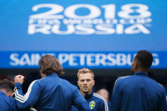 Sebastian Larsson of the Swedish national football team at