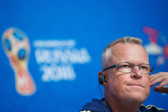 Head coach Janne Andersson of the Swedish national football