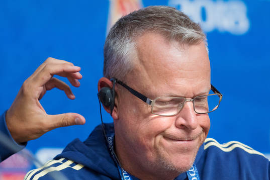 Head coach Janne Andersson of the Swedish national football