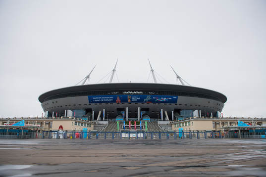 Exterior view of Saint Petersburg Stadium