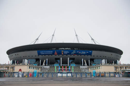 Exterior view of Saint Petersburg Stadium