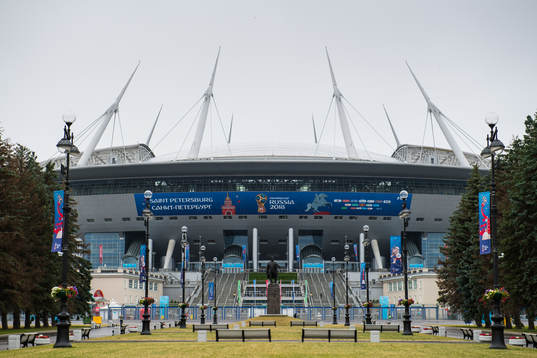 Exterior view of Saint Petersburg Stadium