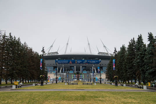 Exterior view of Saint Petersburg Stadium