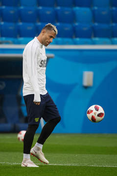 Valon Behrami of the Swiss national football team at a