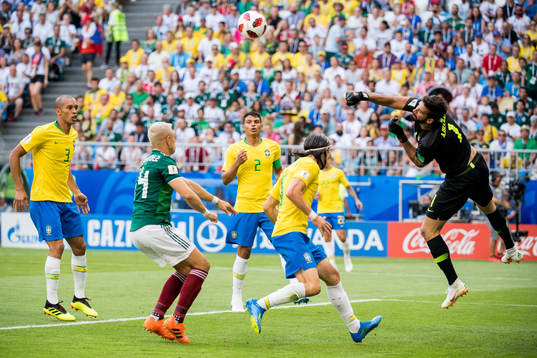 Miranda of Brazil, Javier Hernandez of Mexico and