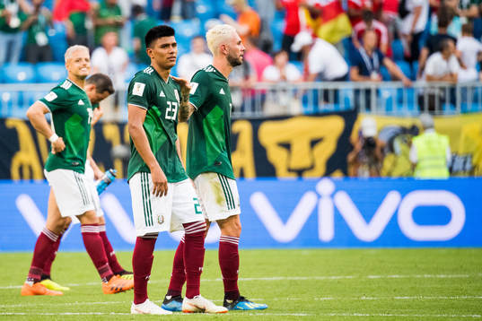 Jesus Gallardo of Mexico looks dejected