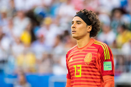 Goalkeeper Guillermo Ochoa of Mexico