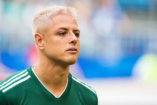 Javier Hernandez of Mexico prior the FIFA World Cup round