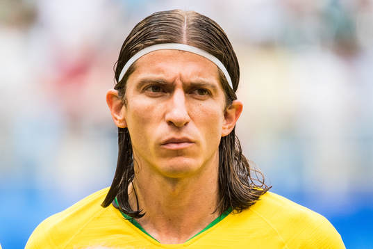 Filipe Luis of Brazil prior the FIFA World Cup round of 16