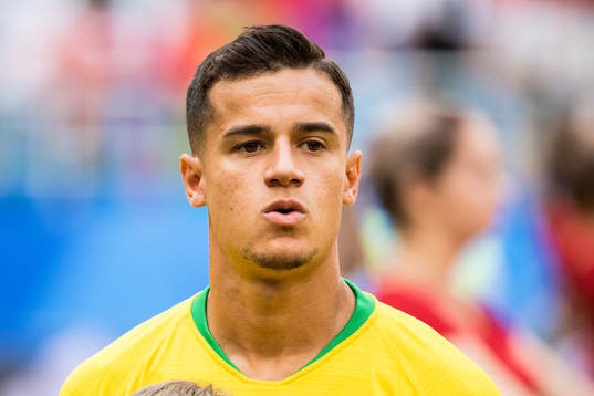 Philippe Coutinho of Brazil prior the FIFA World Cup round