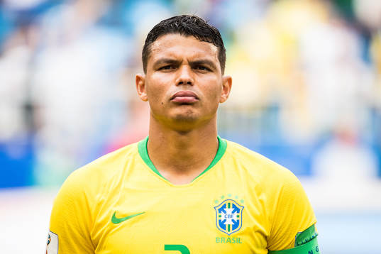 Thiago Silva of Brazil prior the FIFA World Cup round of 16