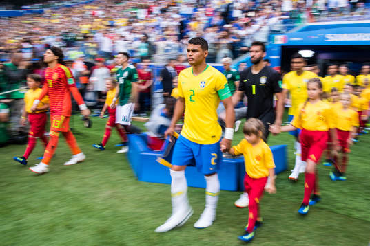 Thiago Silva of Brazil prior the FIFA World Cup round of 16