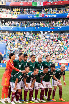 Mexico players pose for a team photo prior the FIFA World