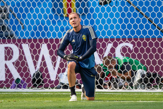 Goalkeeper Robin Olsen of Sweden
