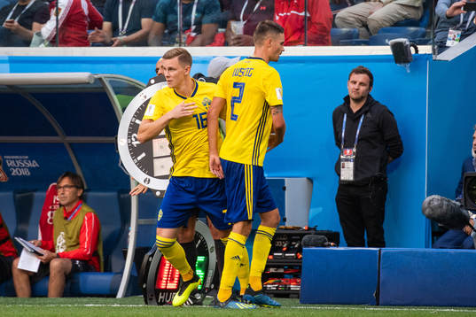 Mikael Lustig is substituted for Emil Krafth