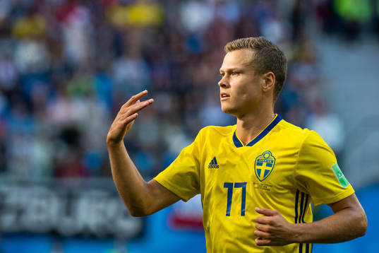 Viktor Claesson of Sweden gestures