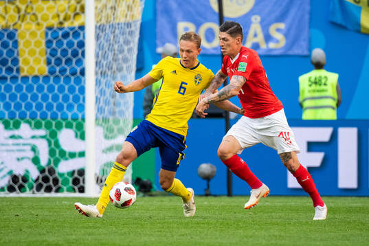 Ludwig Augustinsson of Sweden and Steven Zuber of