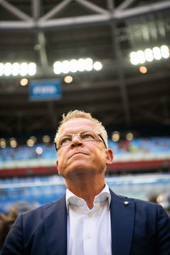 Head coach Janne Andersson of Sweden prior to the FIFA