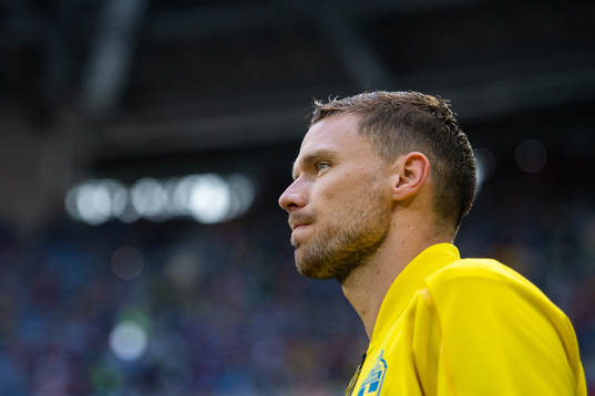 Marcus Berg of Sweden prior to the FIFA World Cup round of