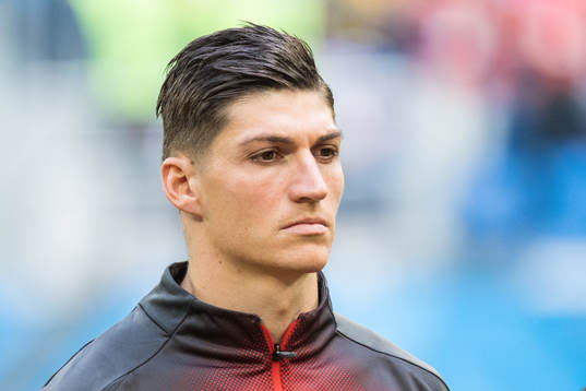 Steven Zuber of Switzerland prior the FIFA World Cup round