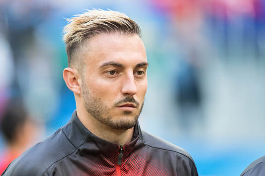 Josip Drmic of Switzerland prior the FIFA World Cup round