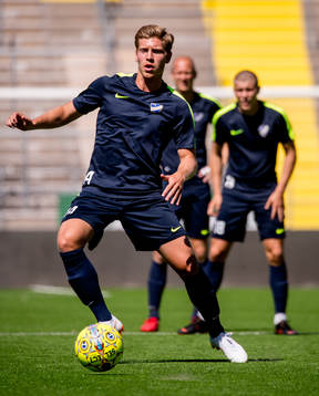 Alexander Fransson första träningen med IFK Norrköping