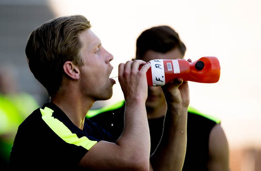 Alexander Fransson första träningen med IFK Norrköping