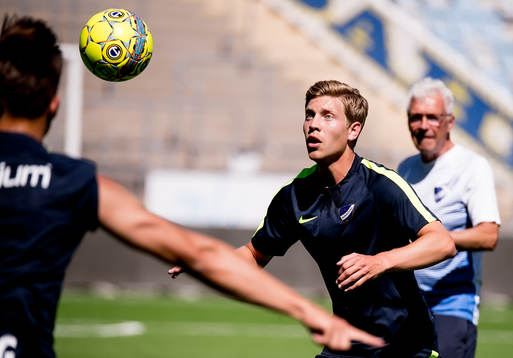Alexander Fransson första träningen med IFK Norrköping