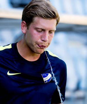 Alexander Fransson första träningen med IFK Norrköping
