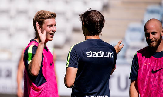 Alexander Fransson första träningen med IFK Norrköping
