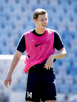 Alexander Fransson första träningen med IFK Norrköping