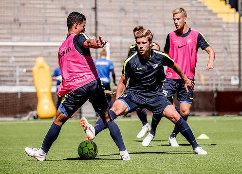 Alexander Fransson första träningen med IFK Norrköping
