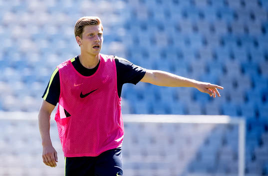 Alexander Fransson första träningen med IFK Norrköping