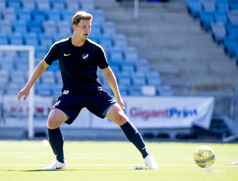 Alexander Fransson första träningen med IFK Norrköping