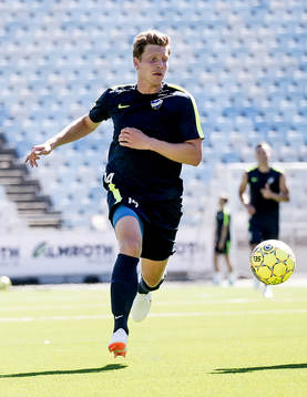 Alexander Fransson första träningen med IFK Norrköping