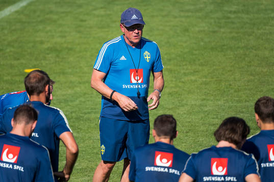 The head coach of the Swedish national football team, Janne