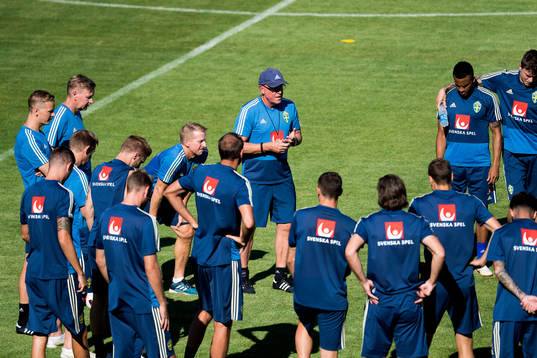 The head coach of the Swedish national football team, Janne