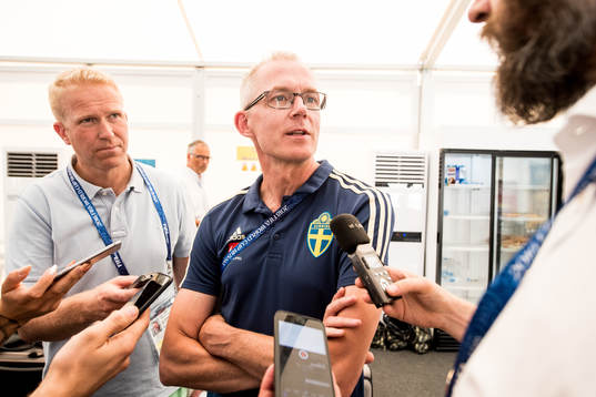 Press officer Staffan Stjernholm of the Swedish national