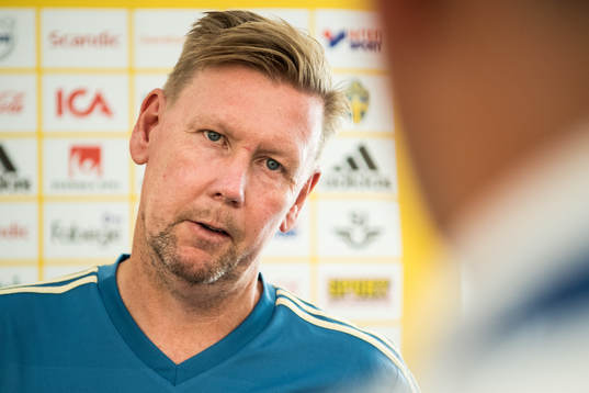 Assistant coach Peter Wettergren of the Swedish national