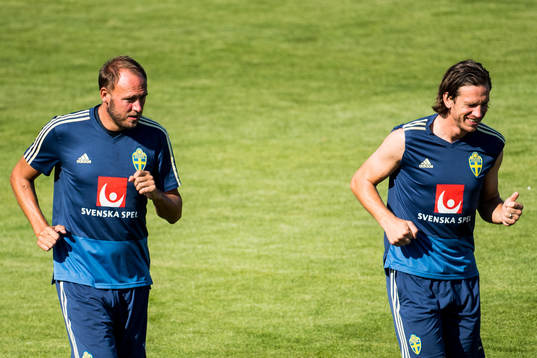 Andreas Granqvist and Gustav Svensson of the Swedish