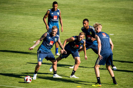 John Guidetti, Sebastian Larsson, Martin Olsson and Isaac