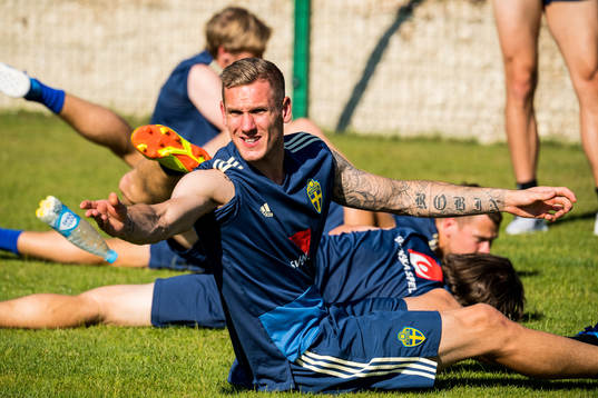 Goalkeeper Robin Olsen of the Swedish national football