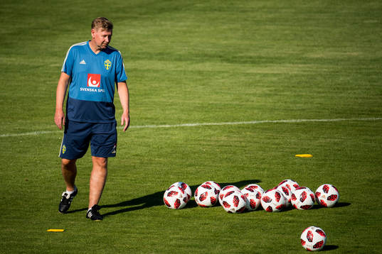 Assistant coach Peter Wettergren of the Swedish national
