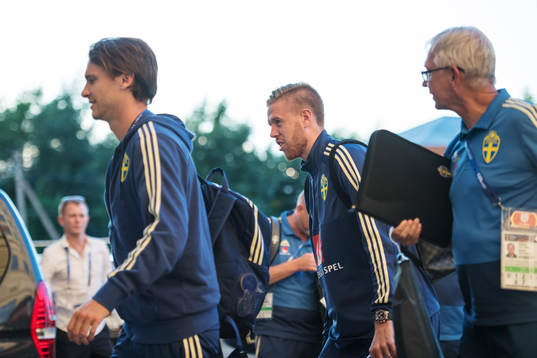 Albin Ekdal and Pontus Jansson of the Swedish national