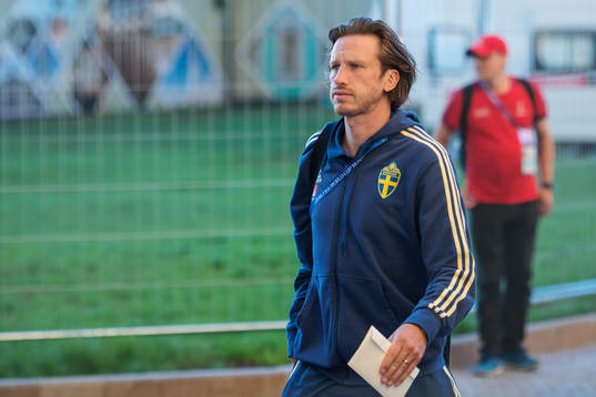 Gustav Svensson of the Swedish national football team